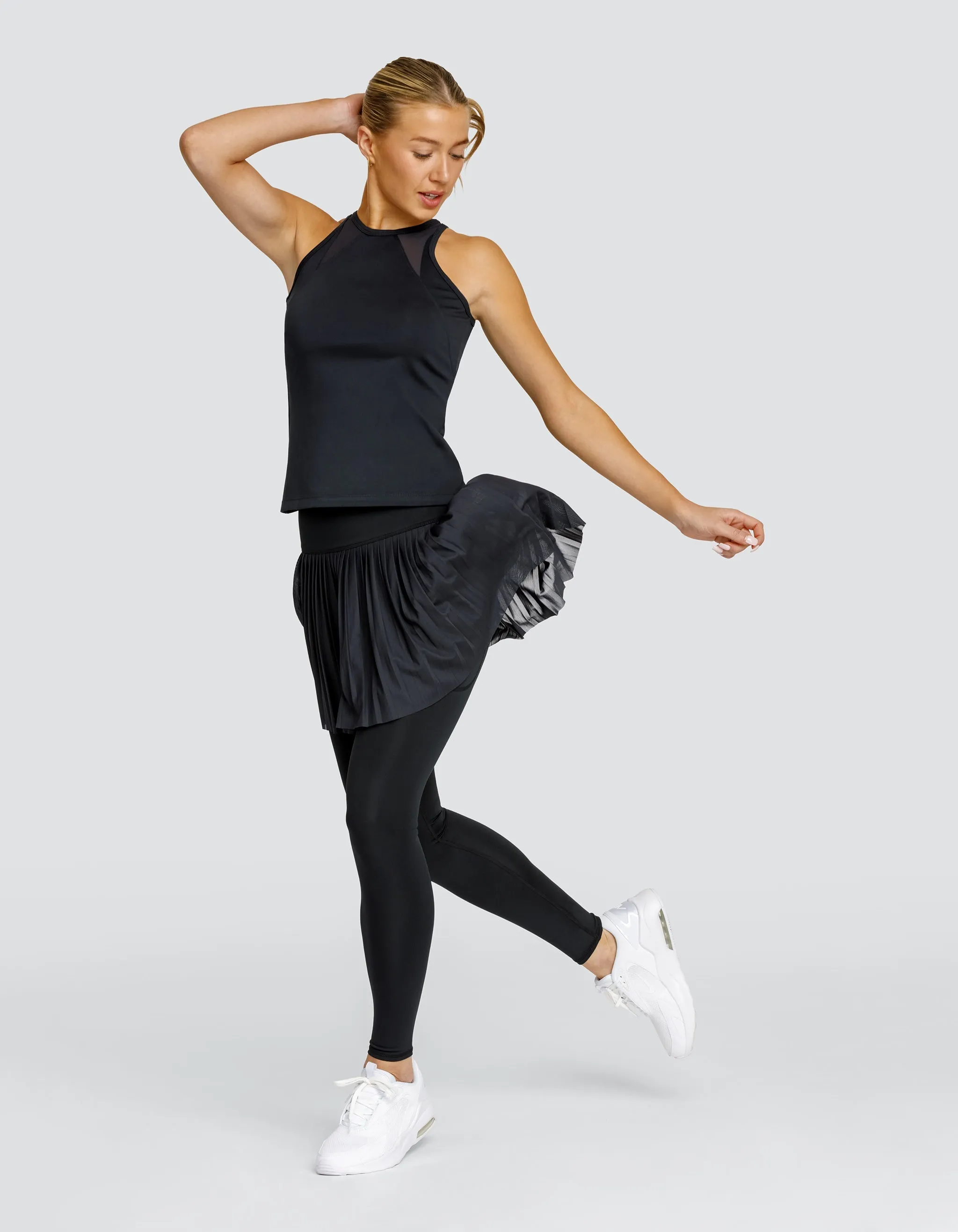 ALLEGRO HI-RISE SKIRTED LEGGING - ONYX