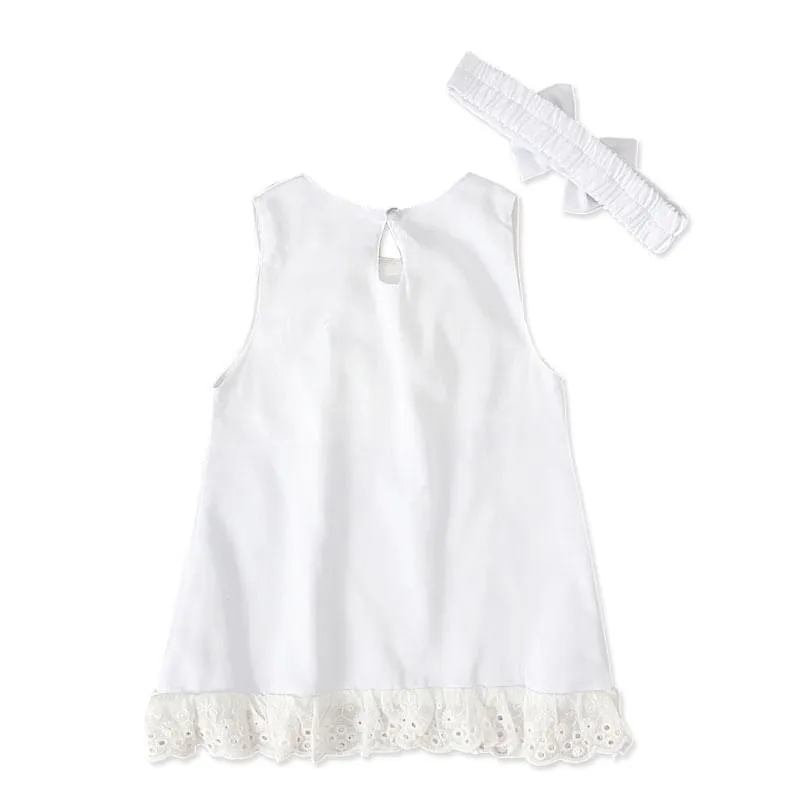 Baby Girl's Sleeveless Bow Skirt - GlamzLife
