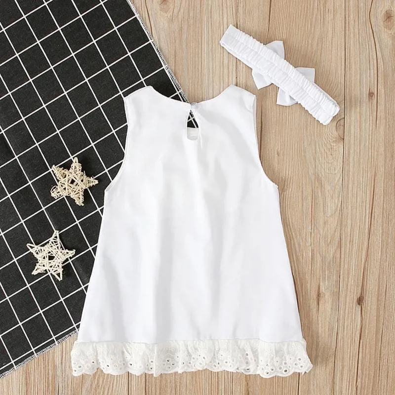 Baby Girl's Sleeveless Bow Skirt - GlamzLife