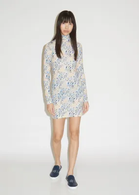 Floral Turtleneck Body Dress