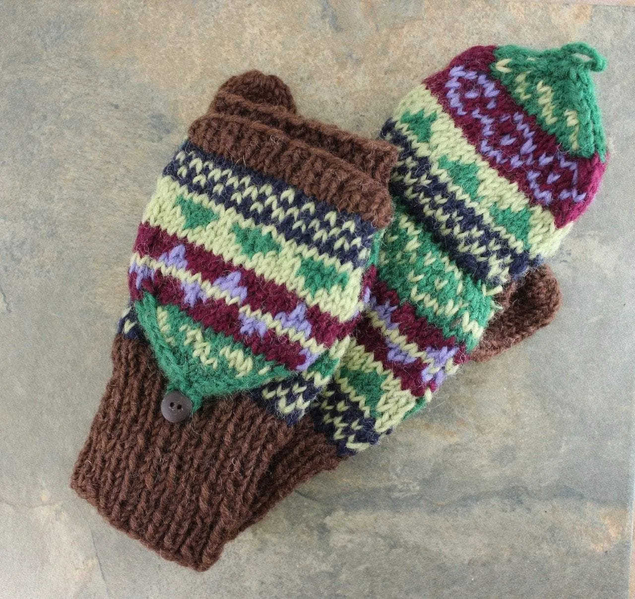 Himalayan Convertable Wool Mittens