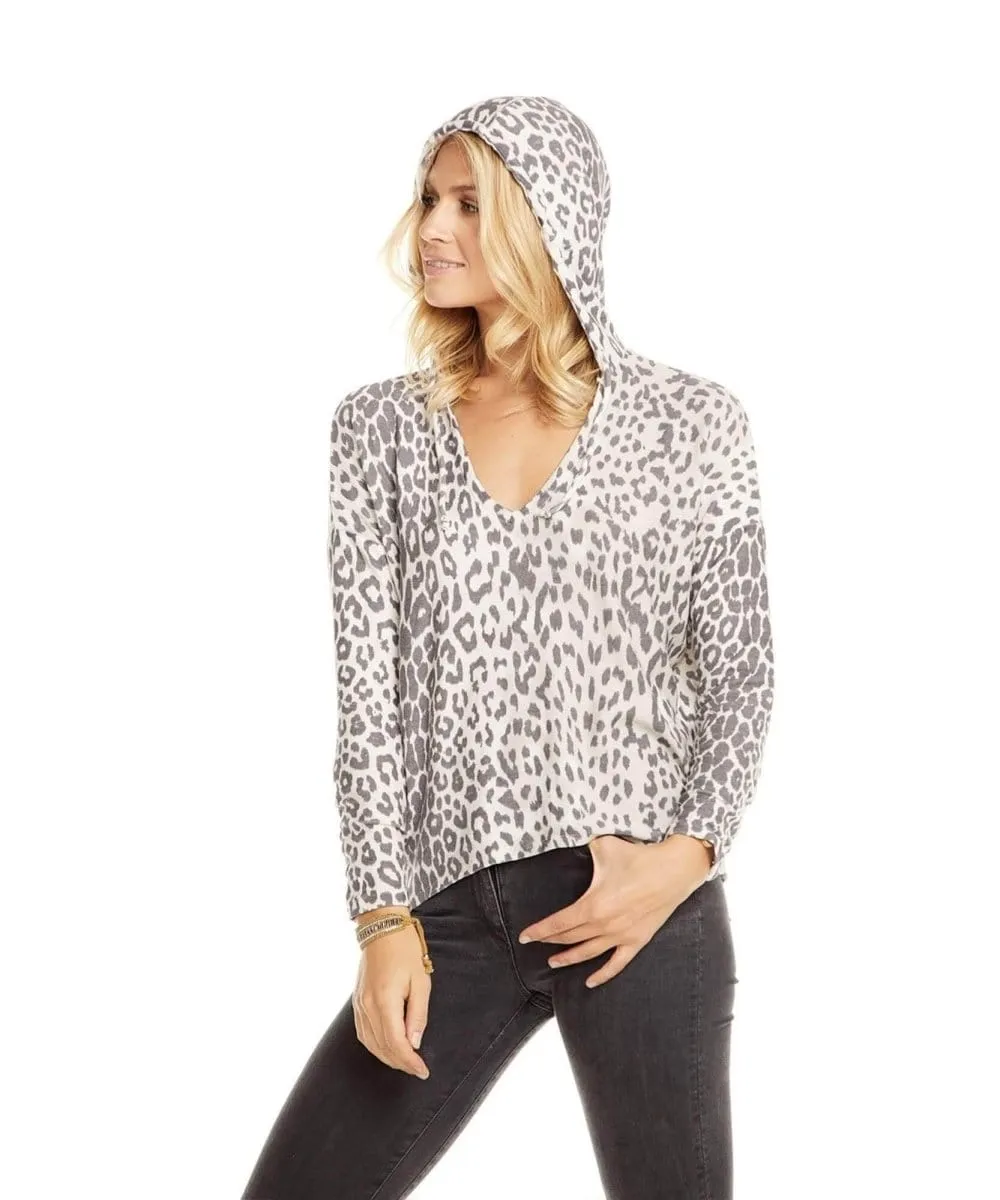 Lace Up Animal Pullover Hoodie