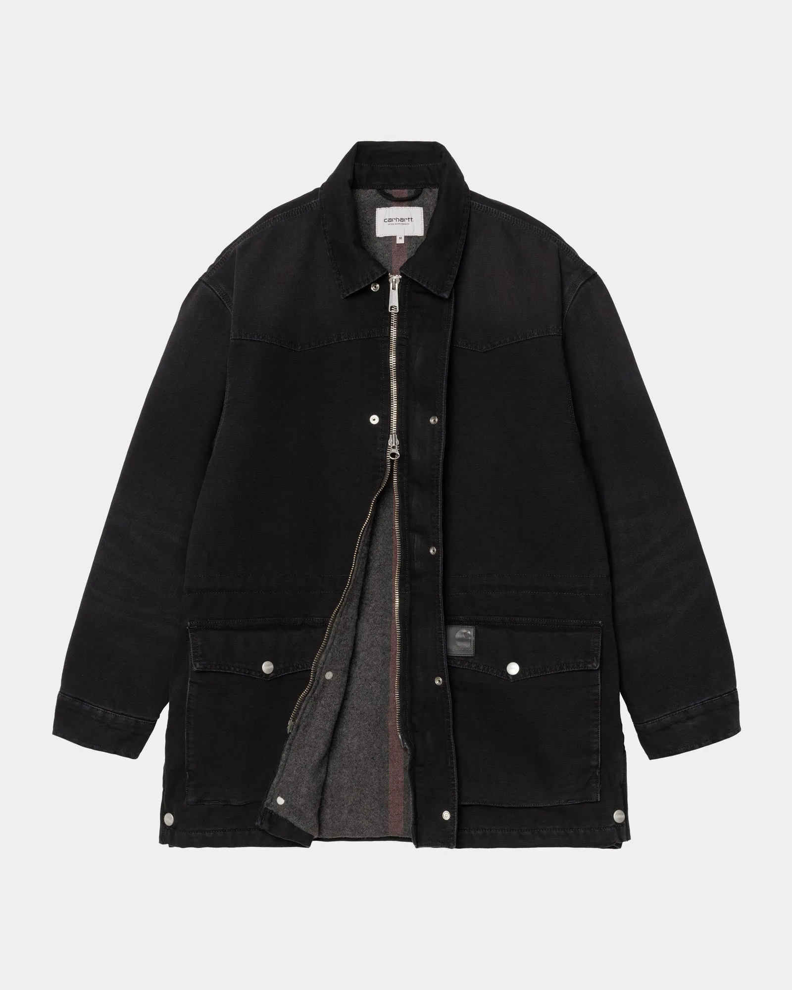 OG Santa Fe Coat | Black / Black (stone canvas)