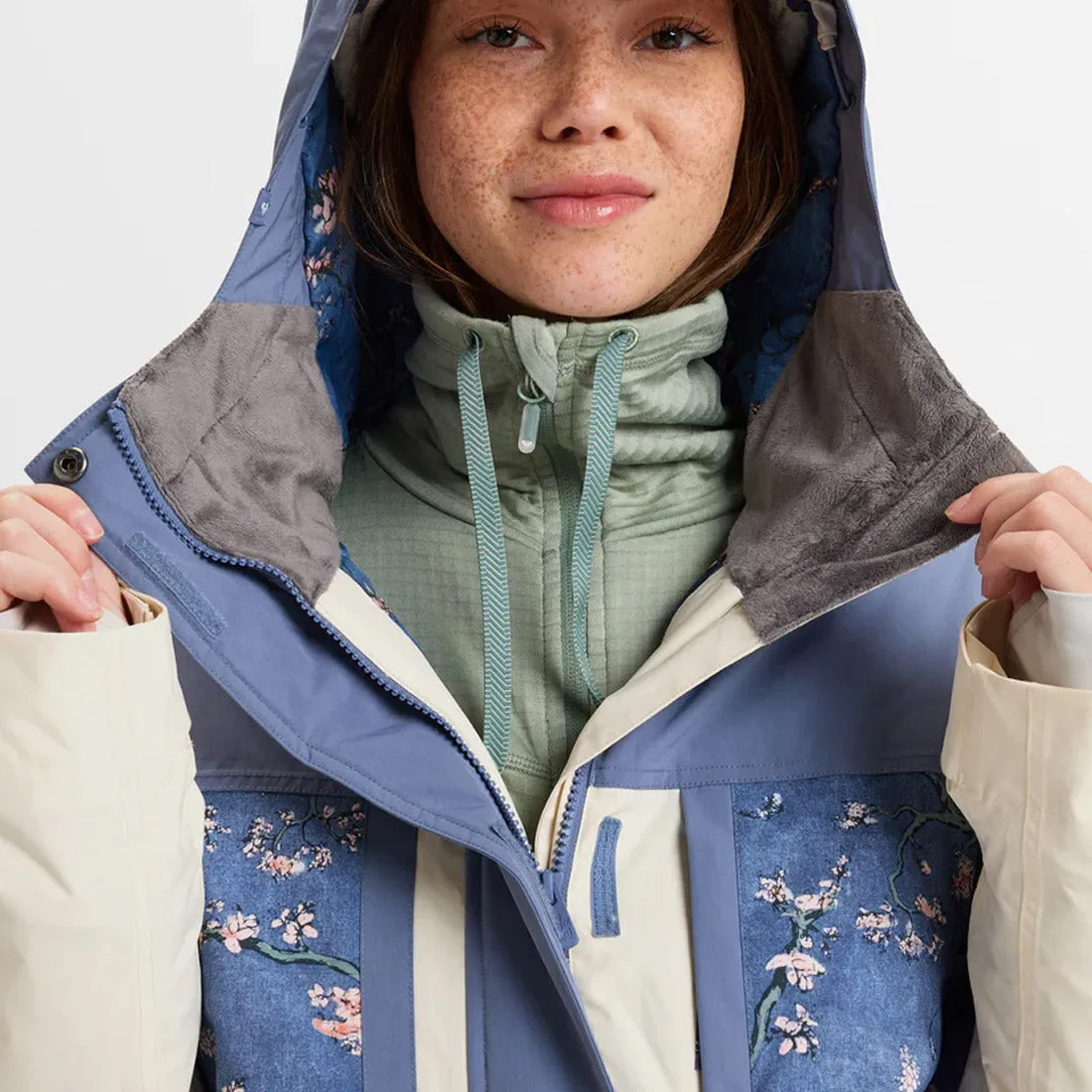 ROXY Women's Chloe Kim Parka Jacket 2025 - Wild Wind Chloe Blossom