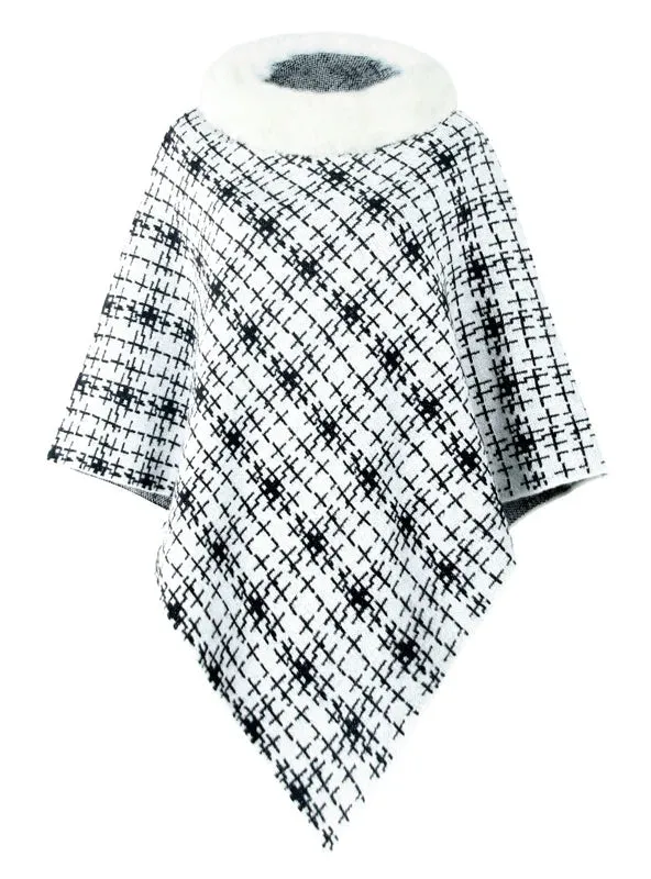 TastyHottie - COLLAR CAPE KNITTED PULLOVER SWEATER SHAWL
