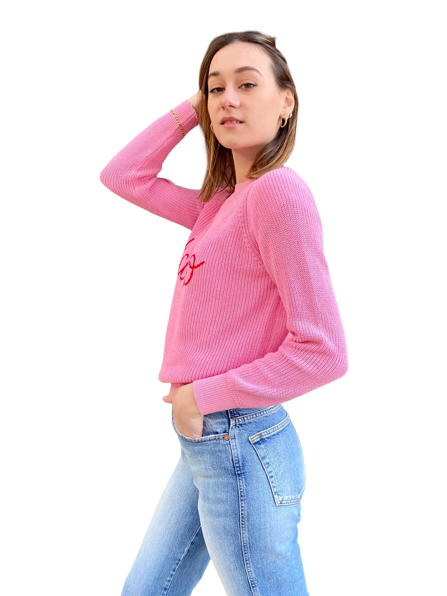 Vicolo pink pullover