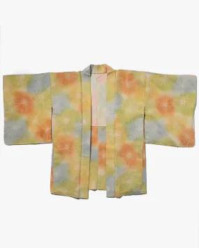 Vintage Haori Jacket, Full Shibori, Multi-Color Gradient